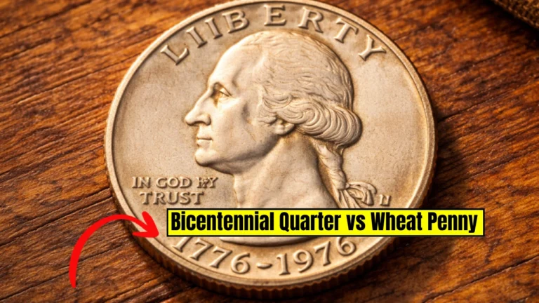 Bicentennial Quarter vs Wheat Penny