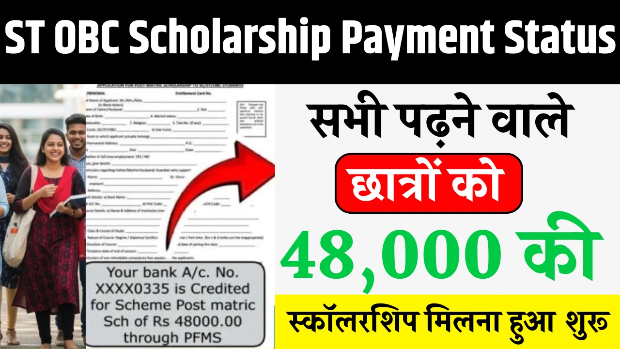 ST OBC Scholarship Payment Status